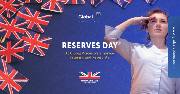 At Global Voices we embrace Veterans and Reservists